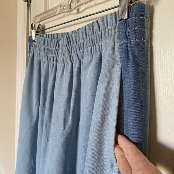 Seven 7 for All Mankind Pull-On Side Stripe Pants Pockets Baggy Women Large NWT - Picture 3 of 14